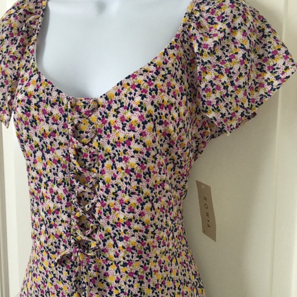 NWT NORDSTROM  ROW A Floral Dress. Size S - Picture 2 of 5